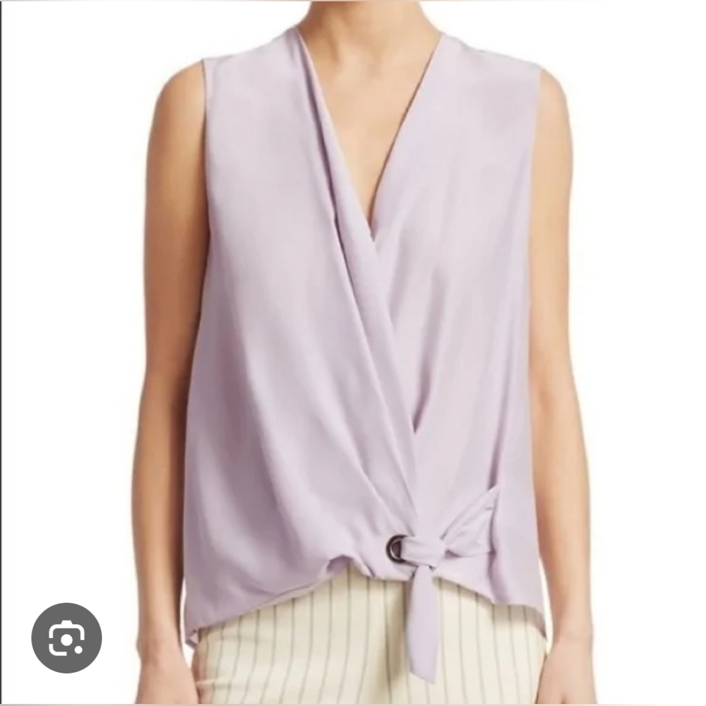 Rag & Bone Light Purple Silk Blouse S Small Euc